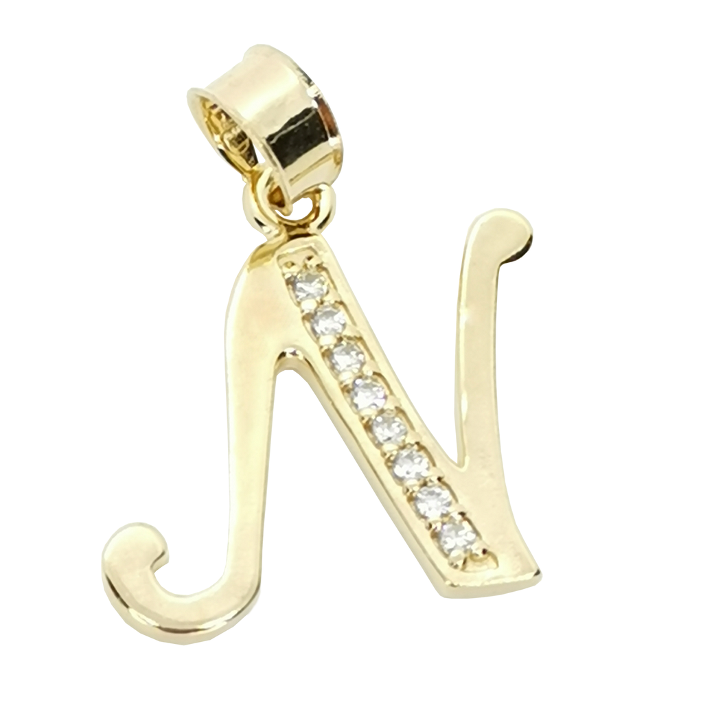 Dije Inicial "N" Oro Laminado 18k