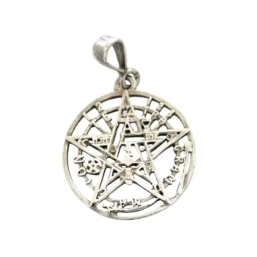 [Dije 457] Dije 457 Plata Pentagrama
