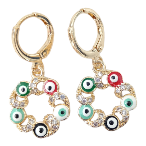 [Huggies 9] Aretes Ojo Turno colores